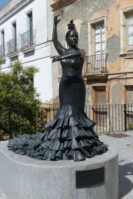 Book cover for Flamenco Dancer Statue in Spain