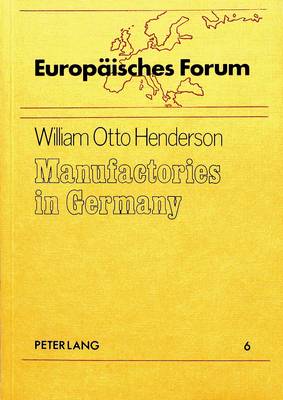 Cover of Manufactories in Germany