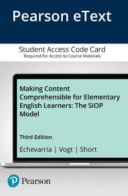 Book cover for Making Content Comprehensible for Elementary English Learners