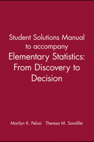 Cover of Elementary Statistics, Student Solutions Manual