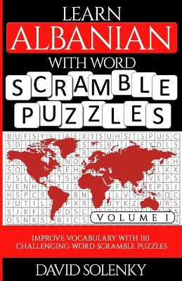 Book cover for Learn Albanian with Word Scramble Puzzles Volume 1