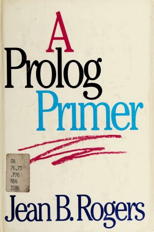 Cover of PROLOG Primer