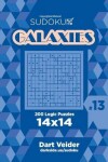 Book cover for Sudoku Galaxies - 200 Logic Puzzles 14x14 (Volume 13)