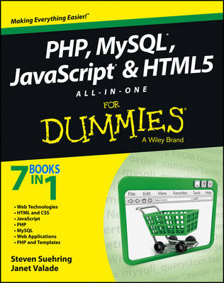 Book cover for PHP, MySQL, JavaScript & HTML5 All-in-One For Dummies