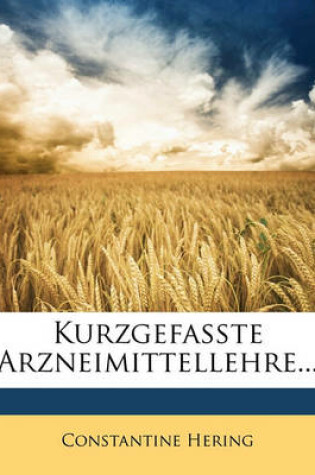 Cover of Kurzgefasste Arzneimittellehre...