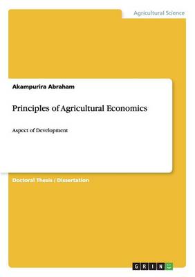 Book cover for Principles of Agricultural Economics