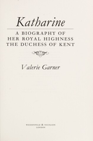 Cover of Katharine