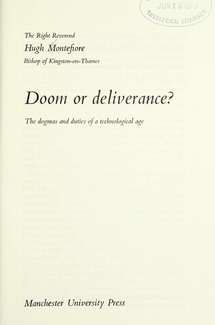 Cover of Doom or Deliverance?