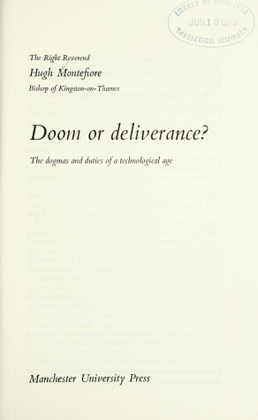 Book cover for Doom or Deliverance?