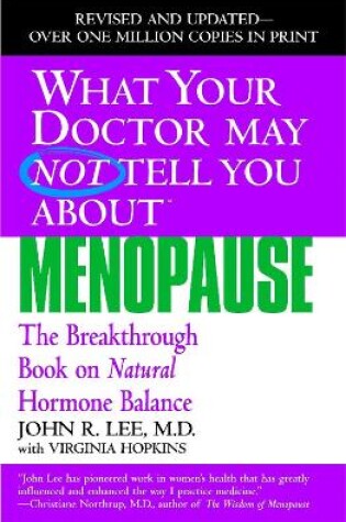 Cover of What Your Dr...Menopause