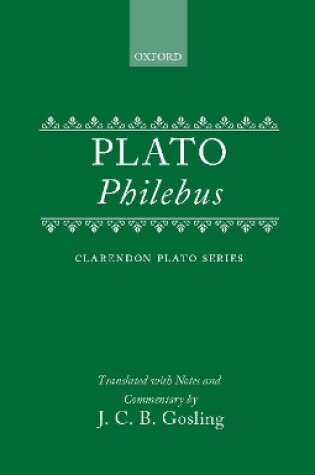 Cover of Plato: Philebus