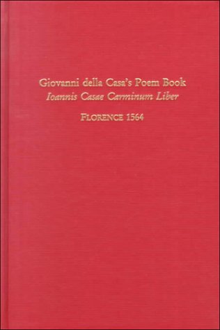 Cover of Giovanni Della Casa's Poem Book (Ioannis Casae Carminum Liber), Florence 1564