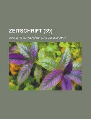 Book cover for Zeitschrift (39)