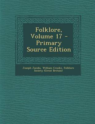 Book cover for Folklore, Volume 17 - Primary Source Edition