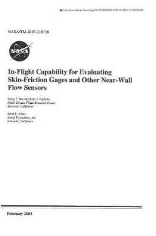 Cover of In-Flight Capability for Evaluating Skin-Friction Gages and Other Near-Wall Flow Sensors