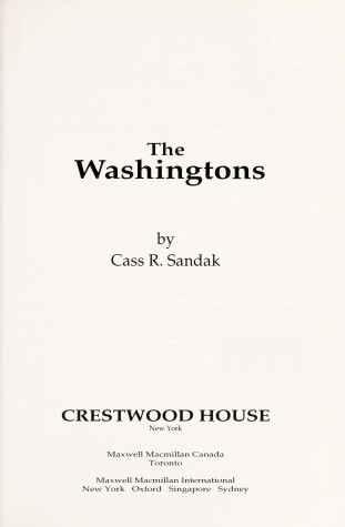 Book cover for The Washingtons