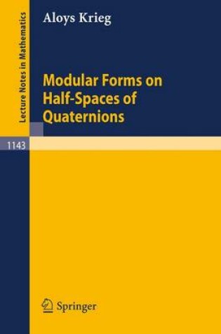 Cover of Modular Forms on Half-Spaces of Quaternions