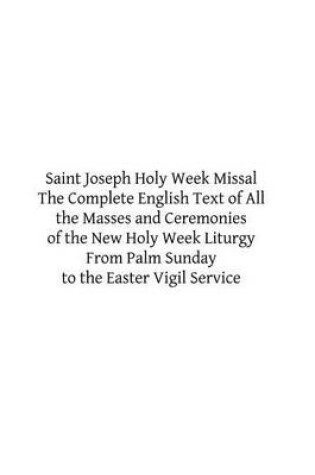 Cover of Saint Joseph Holy Week Missal