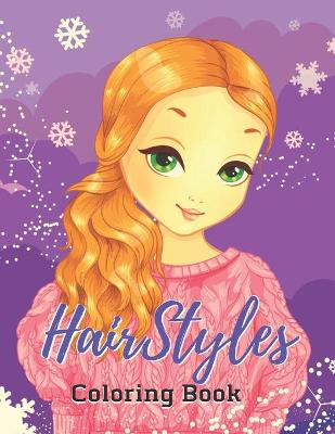 Book cover for Hairstyles Coloring book