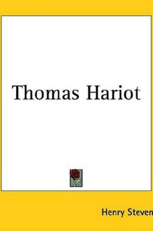 Cover of Thomas Hariot