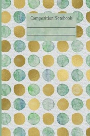 Cover of Sea Glass Dots Composition Notebook - 5x5 Graph Paper