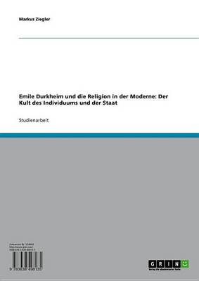 Book cover for Emile Durkheim Und Die Religion in Der Moderne