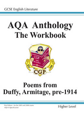 Book cover for GCSE Eng Lit AQA Anthology Duffy, Armitage & Pre 1914 Poetry Workbook - Higher