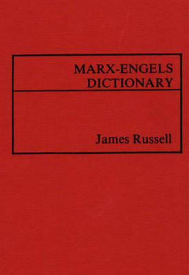 Book cover for Marx-Engels Dictionary