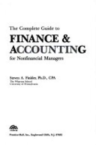 Cover of Complete Guide to Finance Accounting for Non-financial Managers