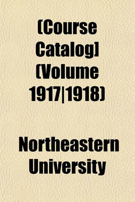 Book cover for [Course Catalog] Volume 1917/1918