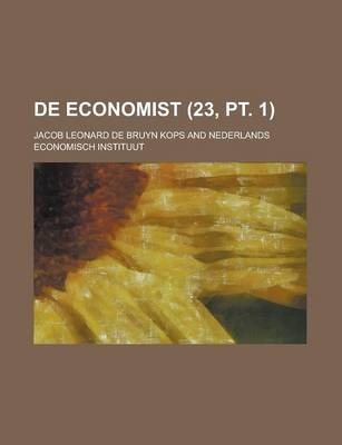 Book cover for de Economist (23, PT. 1)