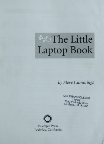 Book cover for The Little Laptop Book