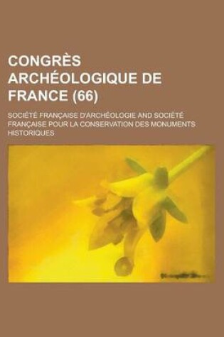 Cover of Congres Archeologique de France (66)