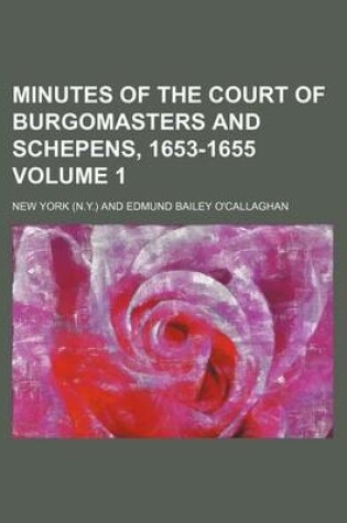 Cover of Minutes of the Court of Burgomasters and Schepens, 1653-1655 Volume 1