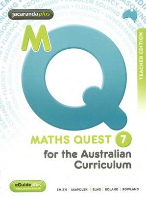 Cover of Maths Quest 7 for the Australian Curriculum Teacher Edition and EGuidePLUS