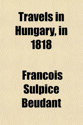 Book cover for Travels in Hungary, in 1818