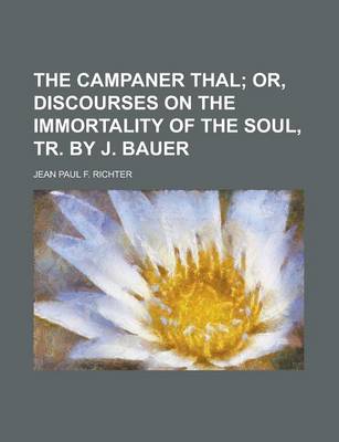 Book cover for The Campaner Thal