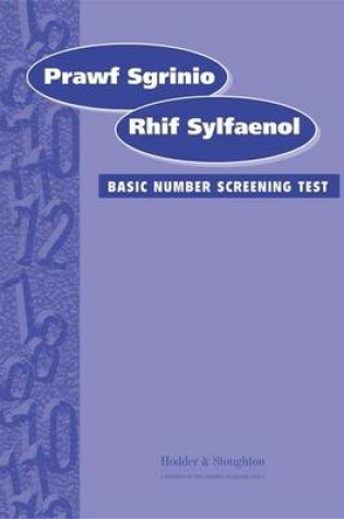 Cover of Prawf Sgrinio Rhif Sylfaenol (Basic Number Screening Test-Welsh Edition) Specimen Set