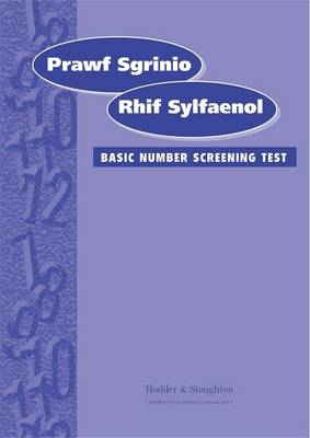 Book cover for Prawf Sgrinio Rhif Sylfaenol (Basic Number Screening Test-Welsh Edition) Specimen Set