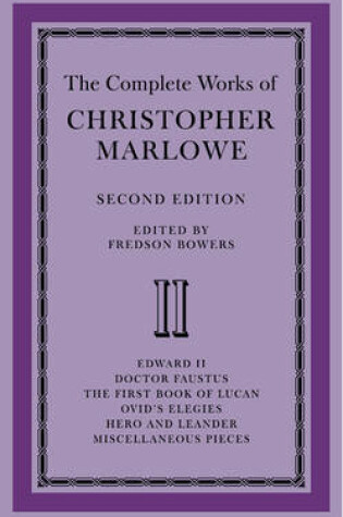 Cover of The Complete Works of Christopher Marlowe 2 Volume Paperback Set