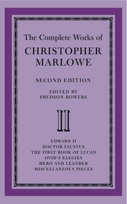 Book cover for The Complete Works of Christopher Marlowe 2 Volume Paperback Set