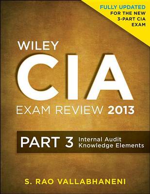 Book cover for Wiley CIA Exam Review 2013, Internal Audit Knowledge Elements