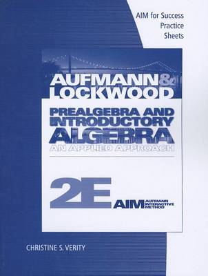 Book cover for Prealgebra and Introductory Algebra, AIM for Success Practice Sheets