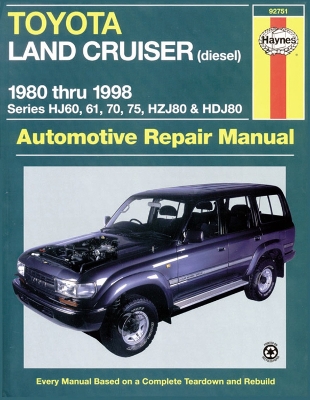 Book cover for Toyota Land Cruiser Petrol & Diesel Australian Automotive Repair Manual