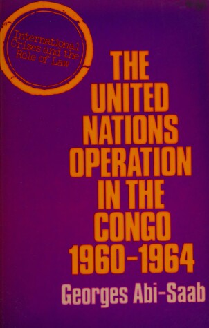 Cover of United Nations Operation in the Congo, 1960-64