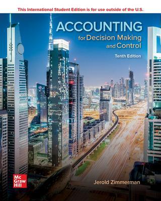 Book cover for ISE Accounting for Decision Making and Control