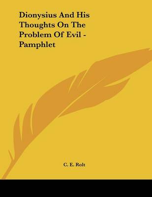 Book cover for Dionysius and His Thoughts on the Problem of Evil - Pamphlet