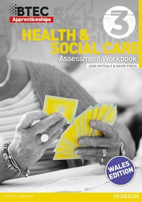 Book cover for BTEC Apprenticeship Workbook Health and Social Care Level 3 (Wales)