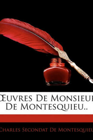 Cover of Uvres de Monsieur de Montesquieu..