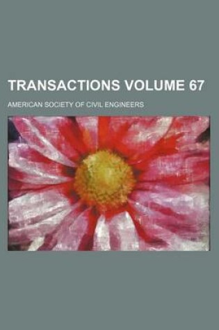 Cover of Transactions Volume 67